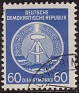 Germany 1954 Coat Of Arms 60 DM Blue Scott O15